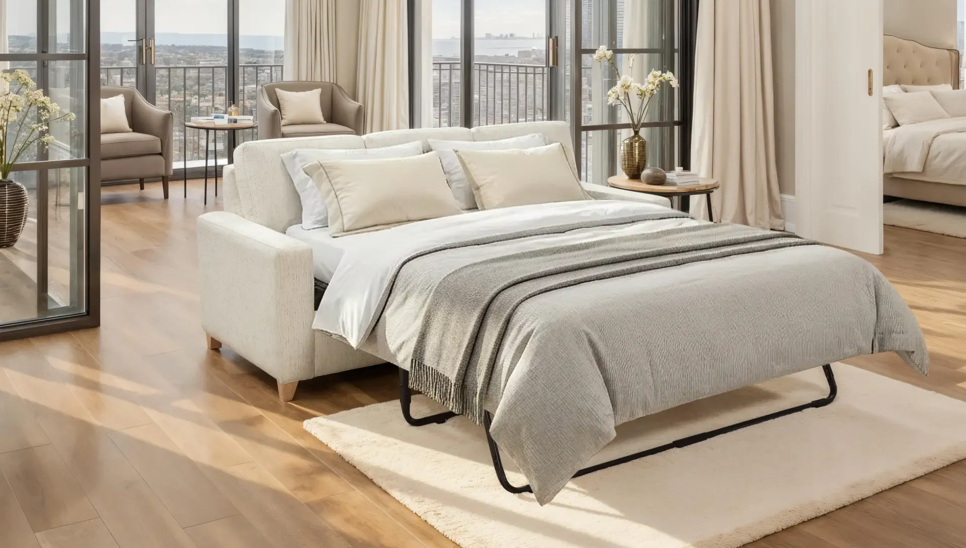 Cozy Comfort seat-to-sleep sofa